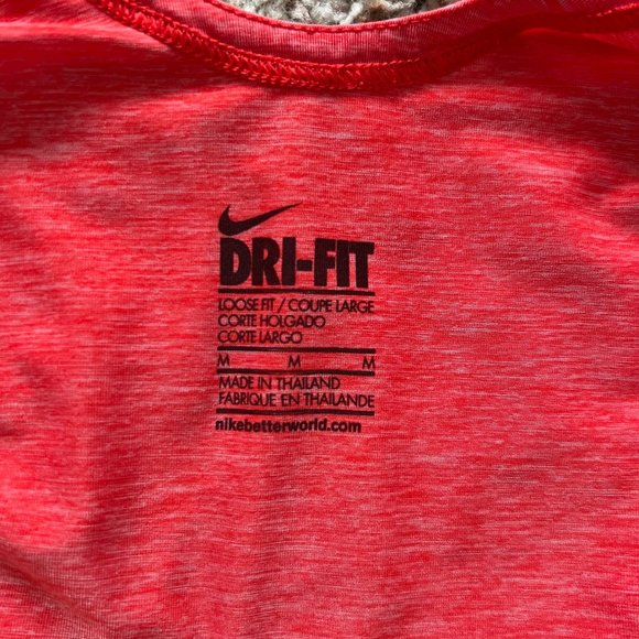 NIKE PINK DRY-FIT RUNNING WORKOUT CRISS CROSS TANK TOP - Picture 5 of 6